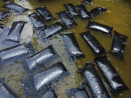 OXIDIZED BITUMEN, BLOWN BITUMEN, BLOWN ASPHALT, HARD BITUMEN, NYLON BAG, 25KG PACKING, POLYAMIDE BAG